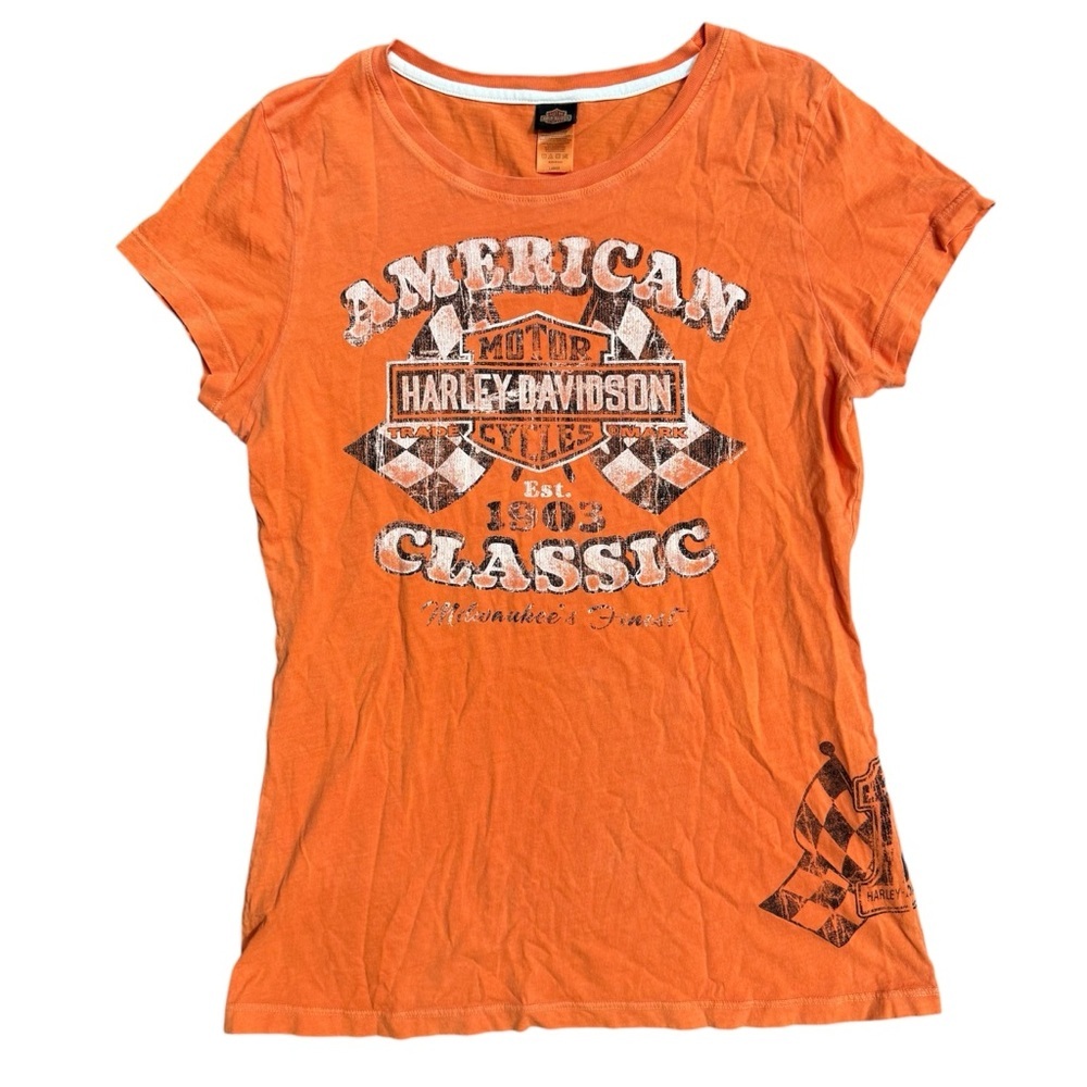 Harley-Davidson Orange T-Shirt Large